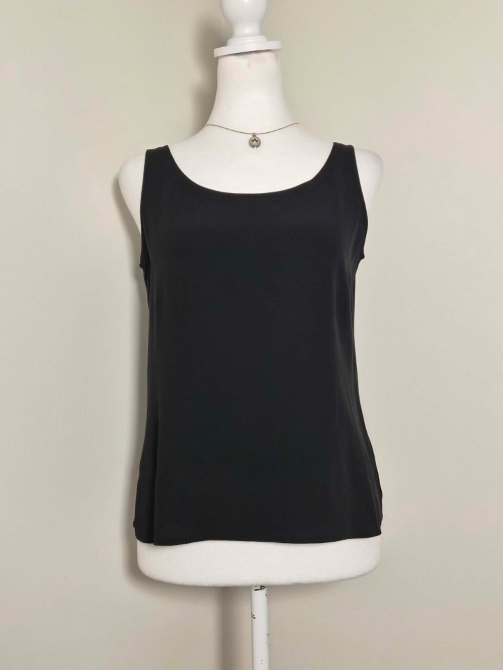 Eileen Fisher Thick Durable Washable Silk Minimalist Office Corpcore Tank Top XS